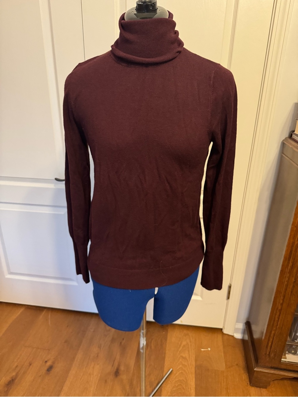 Susina Burgundy Cowl Neck Sweater